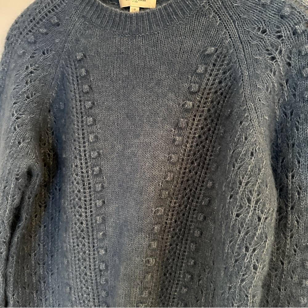 NEW Sezane Come Jumper Sweater in Vintage Blue - size S - Picture 6 of 7